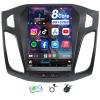 [8Core 4+32] Car Radio Stereo for Ford Focus 2012-2018: 10.4 Inch Touch Screen Head Unit Replacement 5GWIFI Wireless Carplay Android Auto Bluetooth5.0 GPS FM Backup Camera SWC Mic view 1