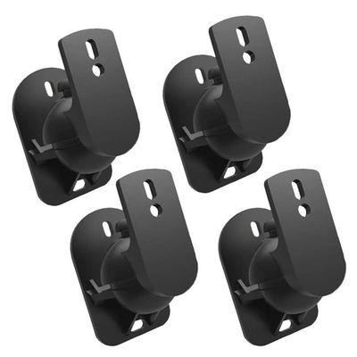 4PCS Speaker Wall Mount Bracket Surround Sound Wall Holder Stand Speaker Wall Mount Surround Sound Bracket (Black) (Color : Black, Size : One Size) (Black One Size)