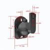 4PCS Speaker Wall Mount Bracket Surround Sound Wall Holder Stand Speaker Wall Mount Surround Sound Bracket (Black) (Color : Black, Size : One Size) (Black One Size) view 2