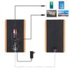 80W Bookshelf Speaker 2.0 HiFi Speaker Sound System Wood Music Speakers for TV Computer Column Soundbar 4.5Inch USB view 2