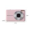 1080P High-Definition Digital Camera 44 Million Photos 16x Digital Zoom Camera Anti-Shake Proof Home Camera (Black) KEMTAT (Color : Mint Green) (Pink) view 3
