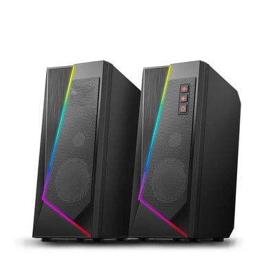 3.5mm Stereo Surround Music Speakers Sound Bar for Computer 2.0 PC Home Notebook TV Loudspeakers (D As Show)
