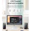 3.5mm Stereo Surround Music Speakers Sound Bar for Computer 2.0 PC Home Notebook TV Loudspeakers (D As Show) view 2