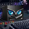 Computer Speakers,USB Powered Gaming Speakers with LED Light,Small Volume Large Sound Effect,Cool Lights,2 Speaker Units,Mini Multimedia Speaker for PC Desktop Lapto Tablet Phone view 1