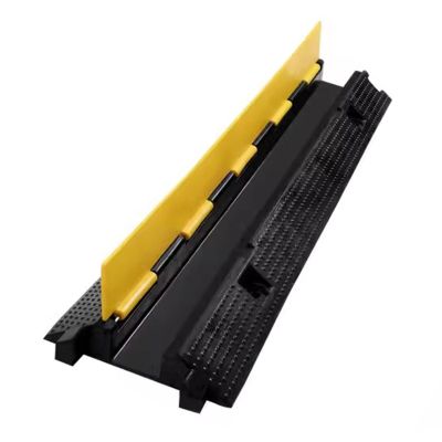CYHTYM Cable Protector Ramp Cable Protection Ramp Cover, Supports 11000lbs 1-Channel Heavy-Duty Cord Protection W/Flip-Open Top Cover(Size:39.37x10.43x2.55)