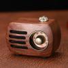 Portable Wooden Mini Radios Retro Radio FM 5.0 Speaker AUX Cable Play Desktop Radio Vintage view 3