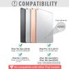 ALILANG Case for iPad 9th Generation 2021/ iPad 8th Generation 2020/ iPad 7th Generation 2019, Ultra-Thin Shockproof Folding Stand Cover with Auto Sleep/Wake for iPad 10.2 Case -Purple Butterfly view 2