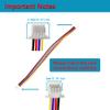 Minidodca I2C Qwiic Cable Kit Stemma QT Wire for SparkFun Development Boards Sensor Board Breakout Breadboard 4 Pin Sh1.0 Connector+2Pcs Alligator Clip Test Leads view 2