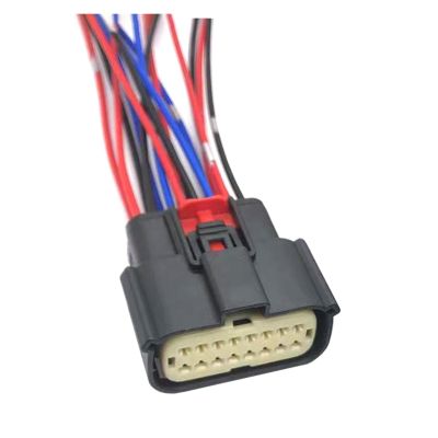 ARETV 16 pin 33472-1601 Internal Hole Front Compatible with Fox Compatible with Mondeo Fiesta car 33472-1740 with Wires(Color:16p Female,Size:1 Set)