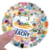 120 Preppy Beach Stickers - Summer Coconut Tree Stickers for Water Bottles, Laptops, Phones, Cars - Summer Themed Decals for Teens view 2