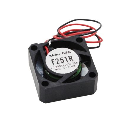 EODDSGHT F251R 25x25x10mm 25mm Cooling Fan 5V 12V Laptop Fan Hard Drive Mini Fan 2wire(Size:PH2.54 2PIN_NORGB), Black