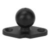 1 Inch Ball Mount Base Aluminum Alloy Rubber, Enhanced Stability, Sturdy Construction, Convenient Installation for Boats, Kayaks, Semi Trucks, Cars with AMPS Pre Drilled Holes view 1