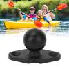 1 Inch Ball Mount Base Aluminum Alloy Rubber, Enhanced Stability, Sturdy Construction, Convenient Installation for Boats, Kayaks, Semi Trucks, Cars with AMPS Pre Drilled Holes view 3