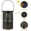 VhoMes Solar Outdoor Waterproof Lantern - Solar Desk Lamp WithMetal Decoration, Suitable for Desk, Terrace, Lawn, Courtyard,Path, Landscape, Backyard, Garden, Art Decoration(Size:Tree of Life) view 3