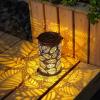 VhoMes Solar Outdoor Waterproof Lantern - Solar Desk Lamp WithMetal Decoration, Suitable for Desk, Terrace, Lawn, Courtyard,Path, Landscape, Backyard, Garden, Art Decoration(Size:Tree of Life) view 4