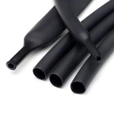 10 Meters/ 50M 3:1 Heat Shrink Tube with Glue Polyolefin Shrinking Assorted Heat Shrink Tube Wire Cable Sleeving Tubing(Color:Black,Size:9.5MM_10M)