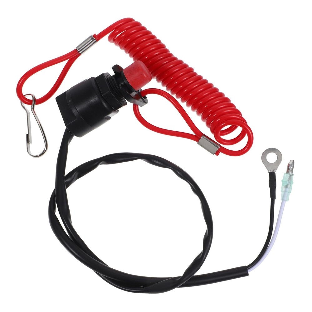 TOPPERFUN Safety Cord for Boat Emergency Engine Lanyard Boat Stop Lanyard Quick Power-Off Switch Marine Use