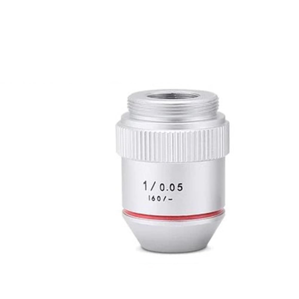 ZTBH Microscope Accessories Kit 1X 2X 195 Achromatic Infinity Low Power Objective Lens Standard RMS Thread 20.2mm for Biological Microscope Microscope Slides(Color:1X-45mm)