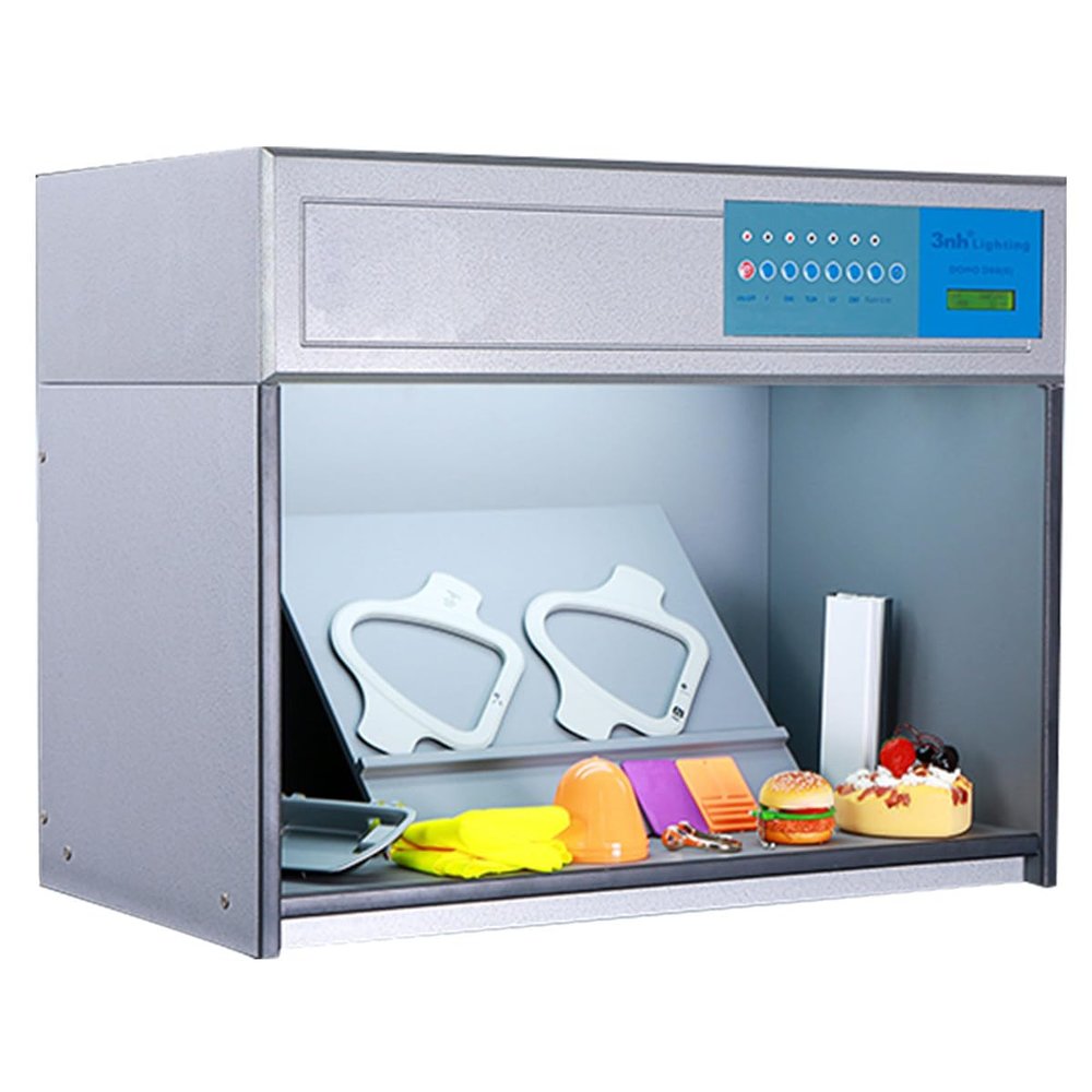 DirectNine Basics Color Assessment Cabinet Color Matching Cabinet 4 Light Sources Color Assessment Box for Textiles/Plastics/Printing/Painting