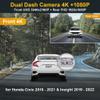 Fitcamx Front 4K+Rear 1080P Dash Cam Adapts for Honda Civic 2016-2021 (HD2-0211, with 6 Vents) & Insight 2019-2022, OEM Factory Look, Dual HD Video, WiFi & APP, Loop Recording, G-Sensor, 128GB Card view 2