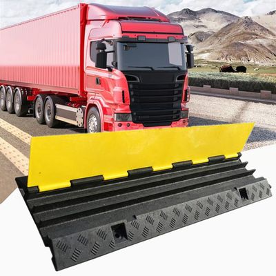 WTTTTW Cable Protective Ramp, Traffic Speed Bumps, Super Load Capacity 3 Channel Wire Cord Cover Ramp, Floor Cable Cover for Asphalt,Driveway,Office, Home, Workshop