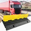 WTTTTW Cable Protective Ramp, Traffic Speed Bumps, Super Load Capacity 3 Channel Wire Cord Cover Ramp, Floor Cable Cover for Asphalt,Driveway,Office, Home, Workshop view 1