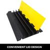 WTTTTW Cable Protective Ramp, Traffic Speed Bumps, Super Load Capacity 3 Channel Wire Cord Cover Ramp, Floor Cable Cover for Asphalt,Driveway,Office, Home, Workshop view 4