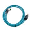 6.56ft M12 8 Pin A Code Male Right Angled to RJ45 Male High Flex Cat6 Ethernet Cable, RJ45 to M12 Industrial Connector Cable Shielded Field Wireable Cable Assembly for Automation Application 2Meter view 2