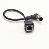 16.4ft M12 4 Pin A Code Male Right Angled to RJ45 Female High Flex Cat6 Ethernet Cable, M12 to RJ45 Industrial Connector Cable Shielded Field Wireable Cable Assembly for Automation Application 5Meter view 3
