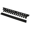 Ts Horizontal Rack Cable Cable Ent Cable Ent Rack,2U Rack Mount Cable Ent 12 Slots Witustproof Panel for 19i Stand for Tower Units Monitors view 1