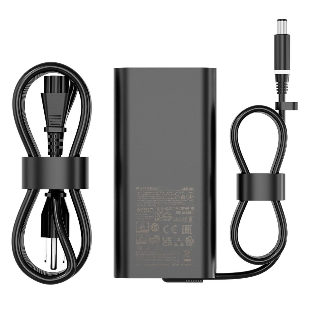 180W 9.23A 19.5V LA180PM210 AC Charger [GaN Tech] for Dell G7 15 17 7588 7590 7790 G5 15 5515 5587 5590 G3 15 3579 17 3779 HA180PM210 DA180PM210 10KFT TXR1N D6JHG Laptop Power Supply Adapter Cord