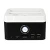 ZHCHAO 3.0 to SATA Slots Hard Drive Docking Station with 2.0 Hub and Card Reader for 2.5 3.5 Inch HDD SSD SATA view 1