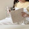 Adjustable Kickstand Mirror Leather Hard Folio Case for Apple Cream White Color Rabbit Bunny Teddy Bear Bow Cupcake Ribbon Cartoon Cute Lovely Girls Kids (for iPad Air 3 10.5-inch 3rd Generation 2019) view 3