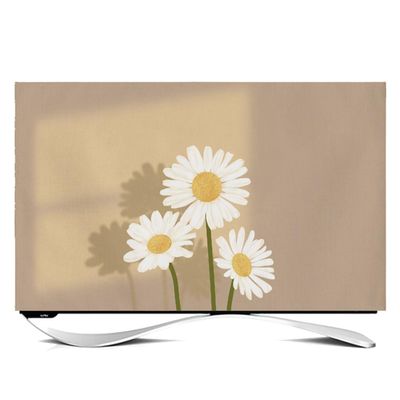 TV Cover Dust Cover Towel Monitor Cover Fashion Household Hanging LCD Multi-size TV Screen Protector(Size:24IN,Color:C)