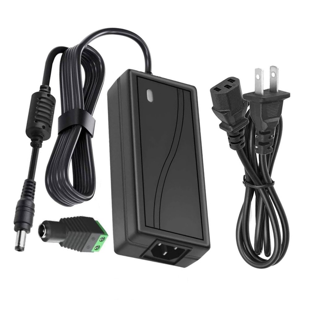 HAASHADA Power Supply, 24V Power Transformers, AC 100-240V to DC 24V 5A Power Supply LED Adapter, 120 Watt Max, for LED Strip Neon Rope String Lights, Computer Project, Recorder, TV Screen