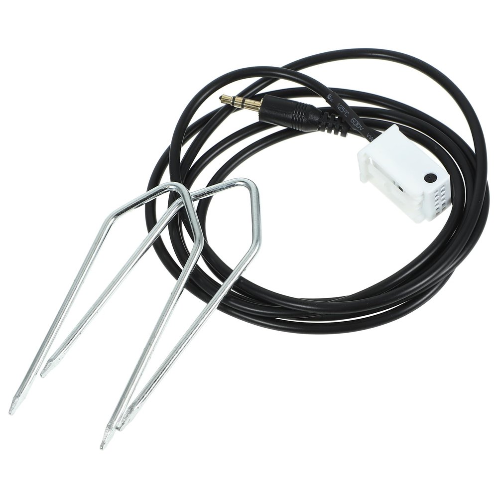 COOLHIYA Car Radio Aux Cable Removal Tool Auxiliary Cable Harness Adapter for Car Audio Plastic Construction Compatible Multiple Devices
