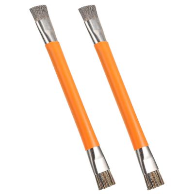 MUSISALY 2pcs Static Electronic Cleaning Brush for Mobile Phone Motherboard Double Detail Cleaning Tool ESD Safety Efficient Circuit Board Maintenance