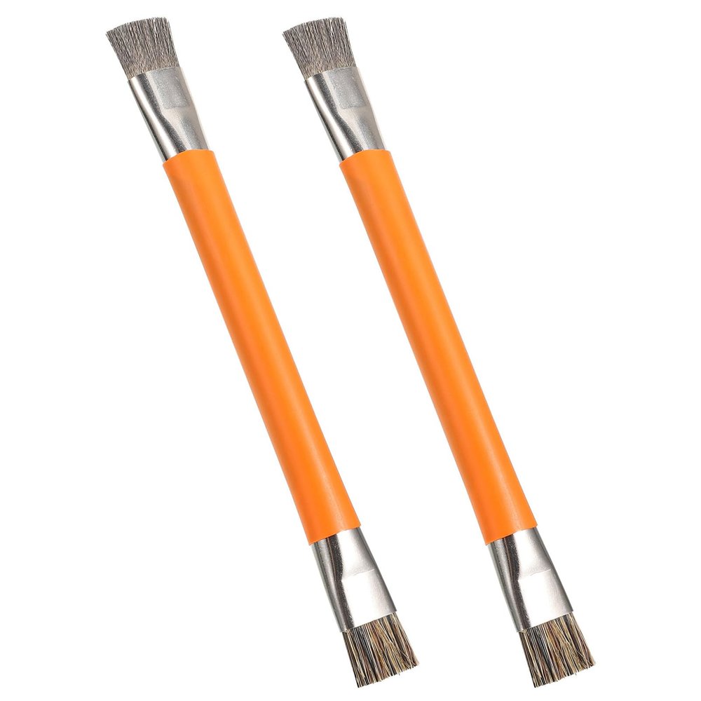 MUSISALY 2pcs Static Electronic Cleaning Brush for Mobile Phone Motherboard Double Detail Cleaning Tool ESD Safety Efficient Circuit Board Maintenance