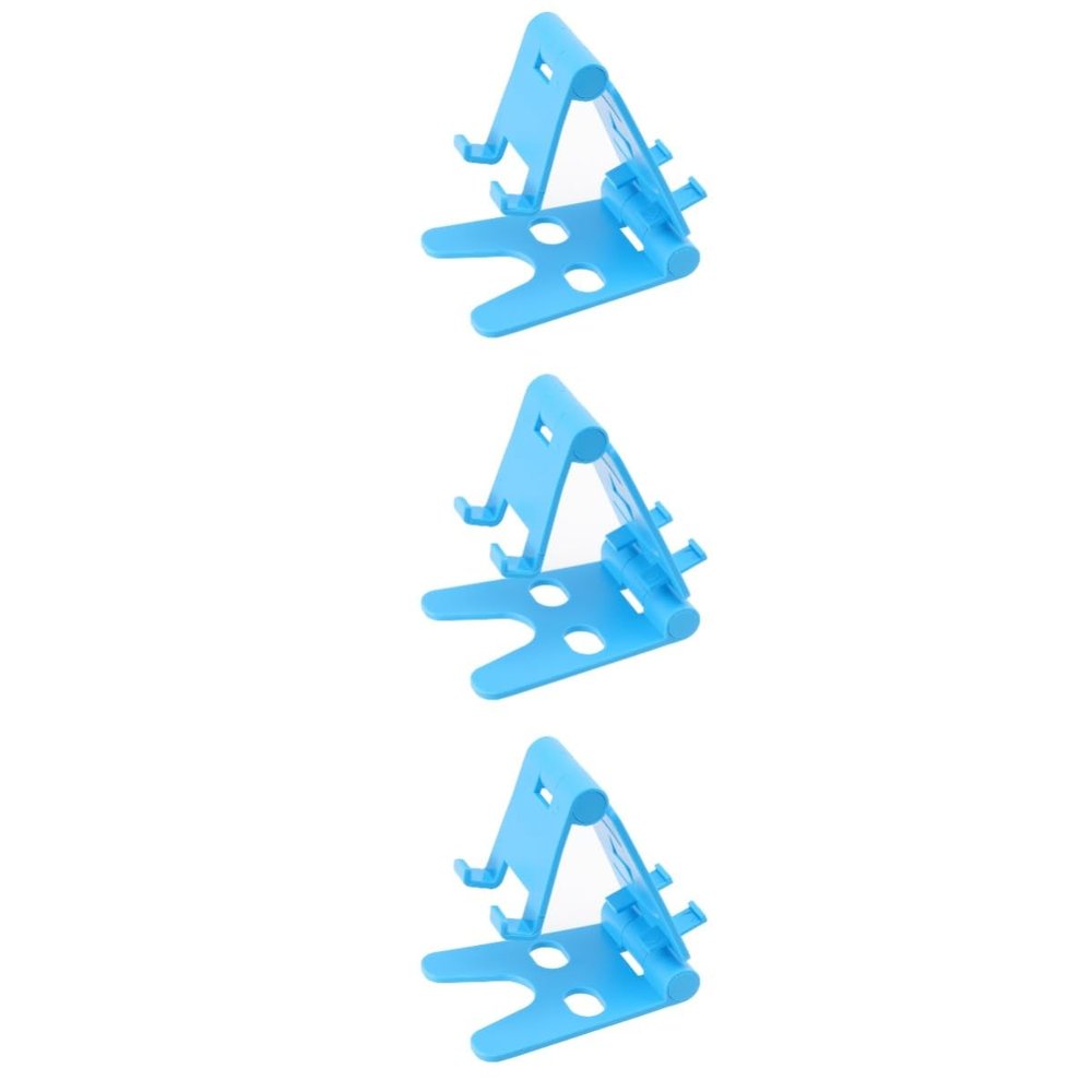 Angoily 3pcs Double Phone Holder for Desk Desktop Mount for Cellphone Tablet Sturdy Material Space-Saving Design for Home Office Use