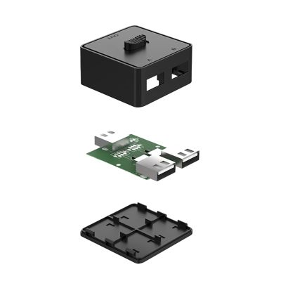 GMBYLBY USB Printer Sharing Switcher Selector Box Control Two Computers with OneMonitor Fast Reliable 2 in 1 Out / 1 in 2 Out USB Hub for Printer Sharing