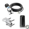 Anina NMO Roll Bar Mirror Antenna Mount, Tubular Antenna Mount Bracket Dual Band Antenna Lip Hatchback Mount Bracket NMO to PL259 Male RG58 Coax Cable UHF VHF 136-174MHz 400-470MHz, 3.5 Antenna view 1