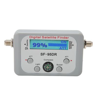 Digital Satellite Finder, Electronic Buzzer and Att Function, Built in Amplifier, Easy to Operate, for Adjusting Sat TV Dish