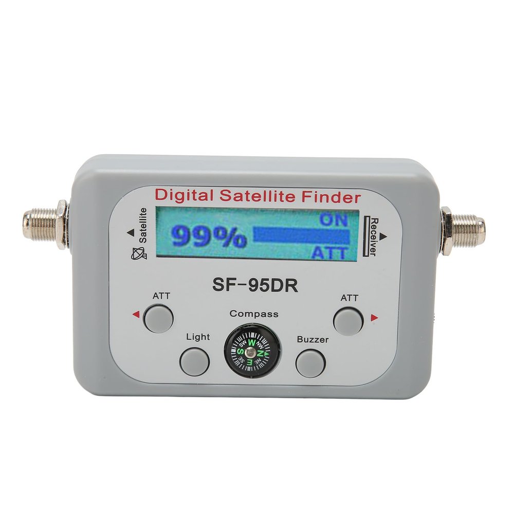 Digital Satellite Finder, Electronic Buzzer and Att Function, Built in Amplifier, Easy to Operate, for Adjusting Sat TV Dish