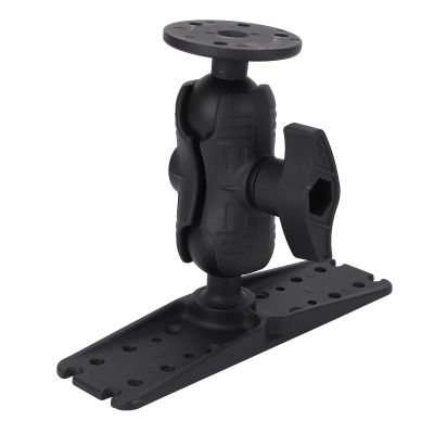 Aluminum Fish Finder Mount with 2.25in Rubber Ball Marine Electronics Bracket Support 360 Rotation