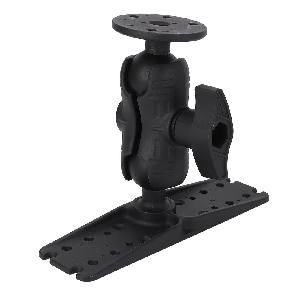 Aluminum Fish Finder Mount with 2.25in Rubber Ball Marine Electronics Bracket Support 360 Rotation
