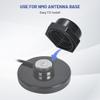 Anina NMO Antenna Mount Cap with O Ring Seal Dust Weather Rain Cover 3/4 Inch Hole Mount NMO L Shape Stainless Steel Bracket, 16 Feet RG58 Pure Copper Coax Cable NMO to PL259 view 3