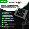 BesSTICK & STRIP Collar Cable Tie Mount with Adhesive Back - 50 Pack (25 Black + 25 White) Professional Zip Tie Anchors for Wire Management, Strong Hold up to 430g view 2