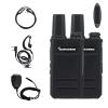 2 Pack Mini Radio TG-A1 QUANSHENG Radio with Programming Cable USB-C Charger Two Way Radio Long Range TG A1 VOX Full Function Ham Radio with Headset and Mic (Black) view 1