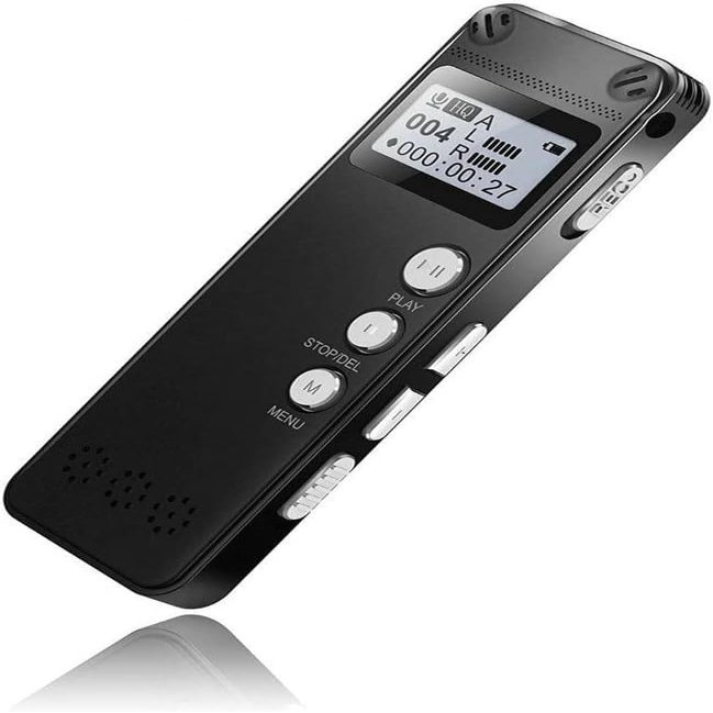 ZCLNYVGJ Professional Voice Activated Digital Audio Recorder USB Pen Noise Cancellation Time Record