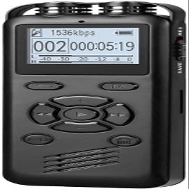 ZCLNYVGJ Dictaphone Audio Voice Activated Recording Password Protection Variable Playback MP3 Player Digital Voice Recorder